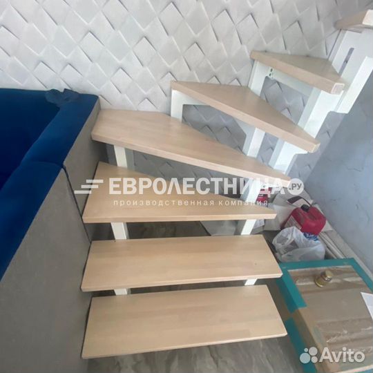 Лестница на металокаркасе