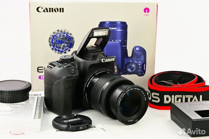 Canon EOS 800D/T7i 24.2MP зеркалка Kit 18-55 STM