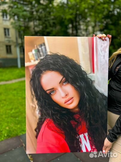 Портрет по фото на холсте