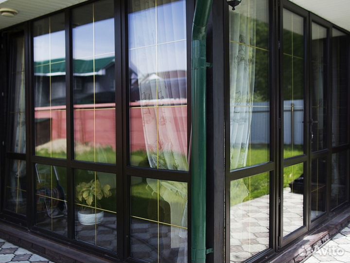 Пластиковые окна на балкон p-6955