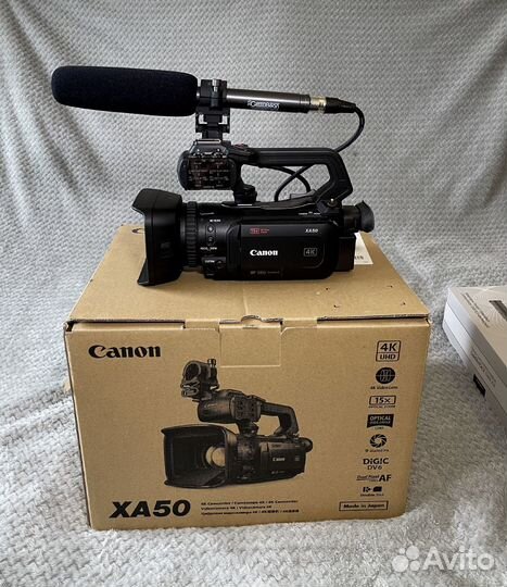 Видеокамера Canon XA50 (4К) пр-во Япония