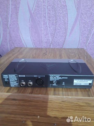 Преамп для микрофона behringer mini mic 800