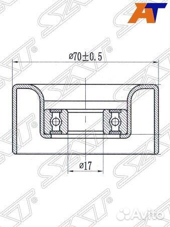 Ролик приводного ремня toyota FJ cruiser