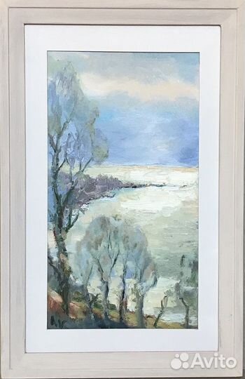 Картина маслом море