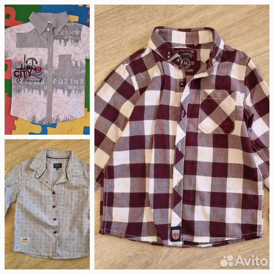 Рубашки на мальчика 92-98