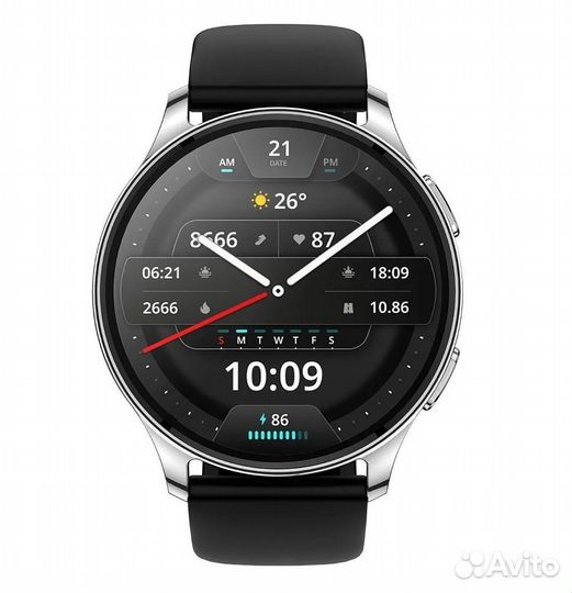 Смарт часы Amazfit Pop 3R A2319 Metallic Black, Si