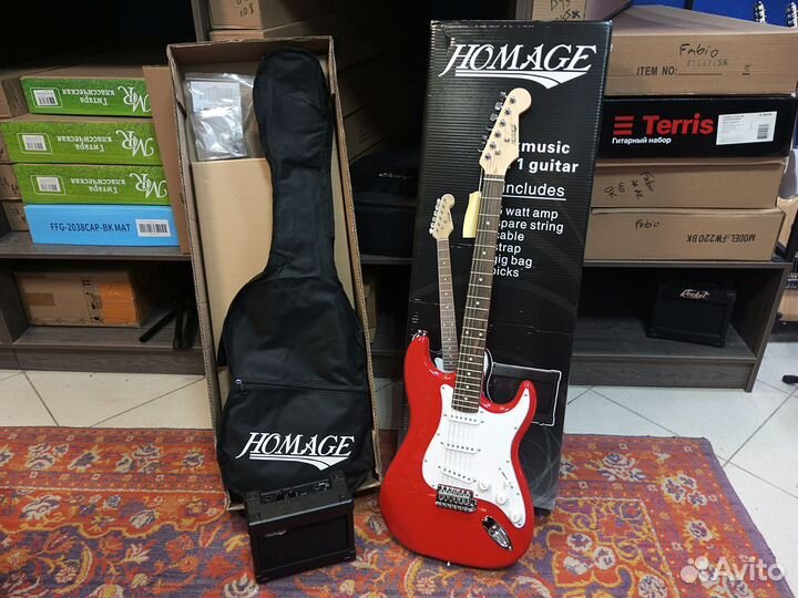 Homage электрогитара полный комплект