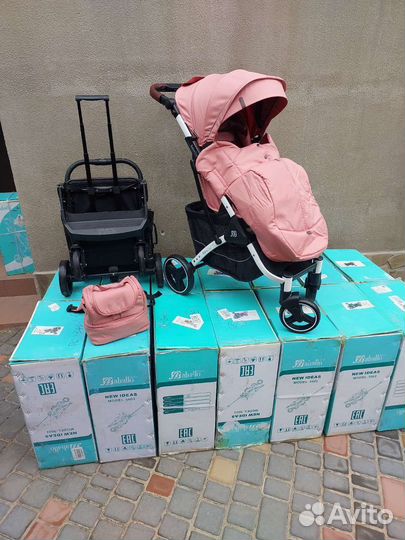 Коляска baballo future 2023 (Pink White)