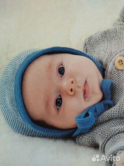 Шапочка детская шерстяная disana