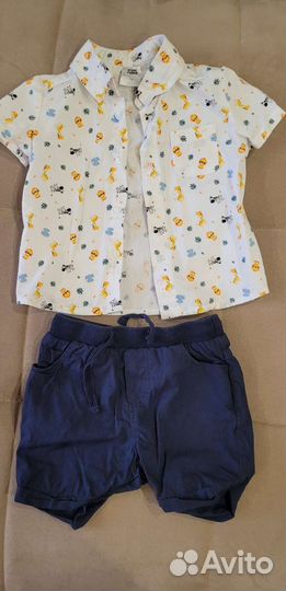 Комплект рубашка и шорты