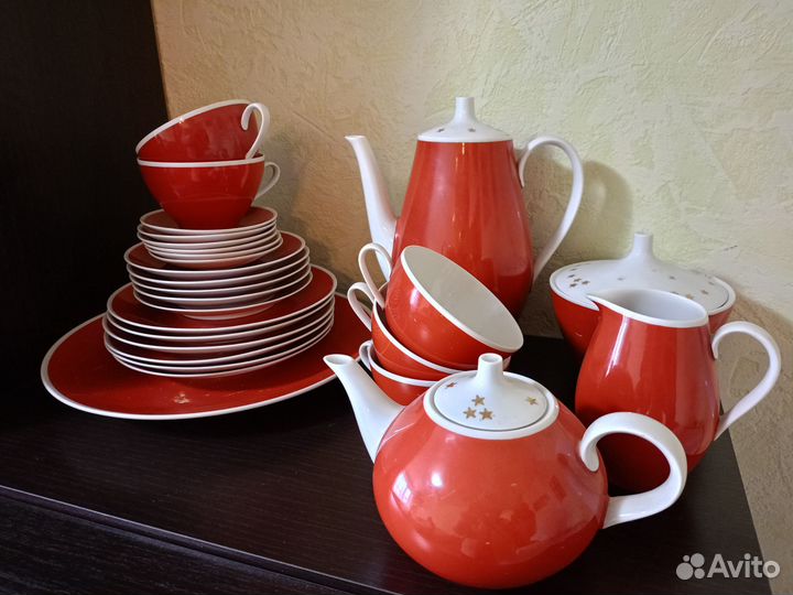 Сервиз чайный 27 предм. Liсhte ГДР. Винтаж