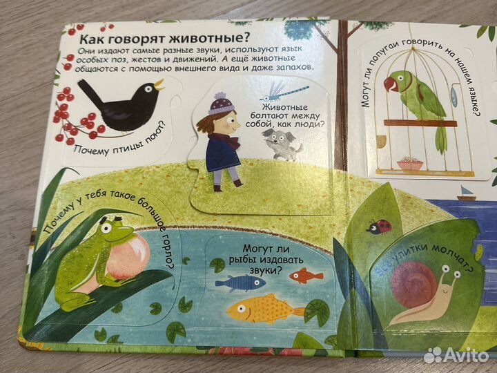 Как говорят животные книга с окошками