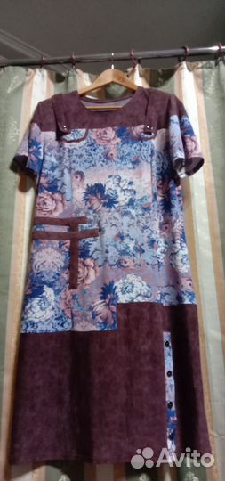 Летнее тонкое платье 52-54 размер