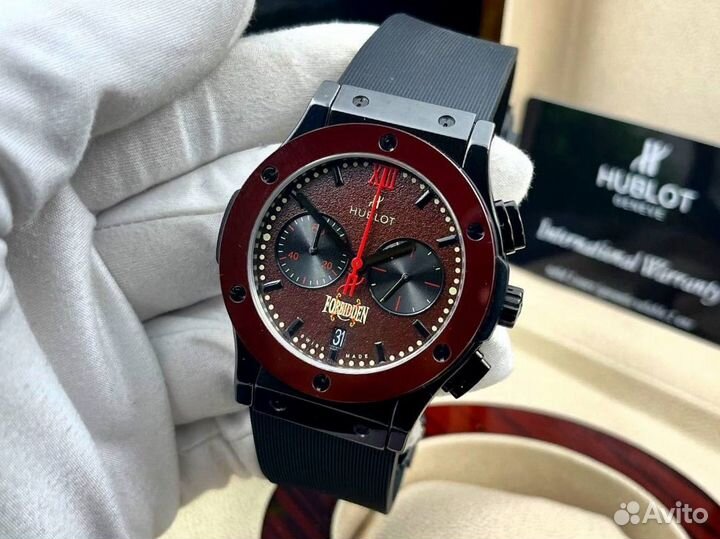 Керамические мужские часы Hublot хронограф