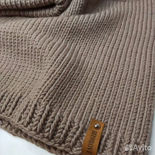 Вязаный комплект шапка/снуд