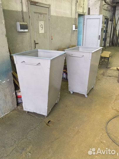 Мусорный бак металлический 0,75м3 Арт-5329