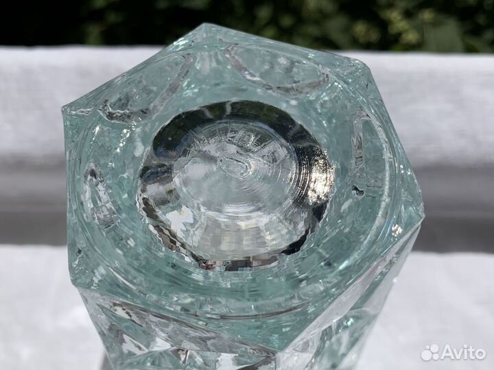 Вазы советских времен - стекло, латунь