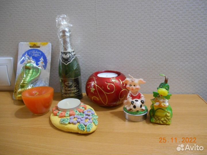 Новогодние свечи, светильники, сувениры