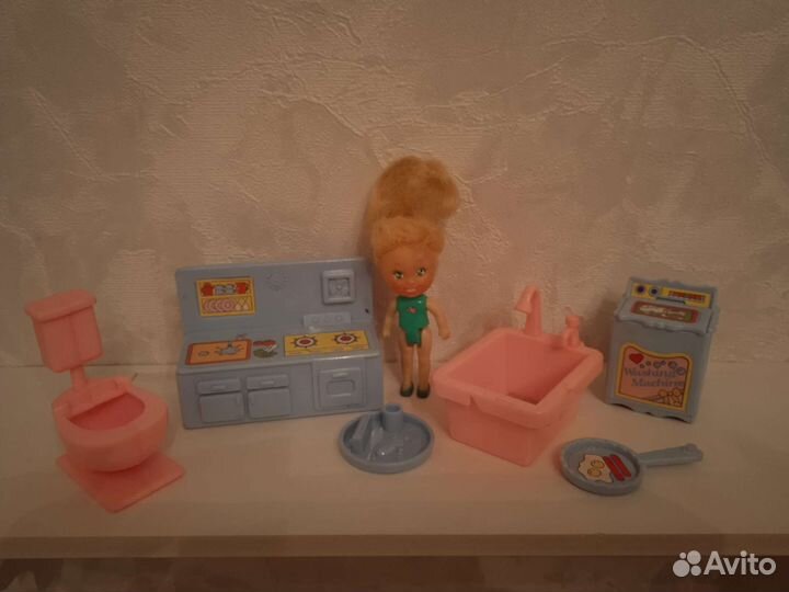 Винтажный набор с мини куколкой из 90х