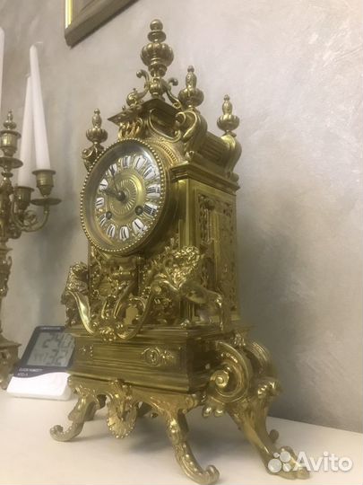 Часы каминные антикварные