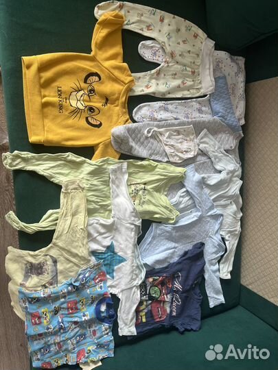 Пакет вещей на мальчика от 3х до 6 месяцев