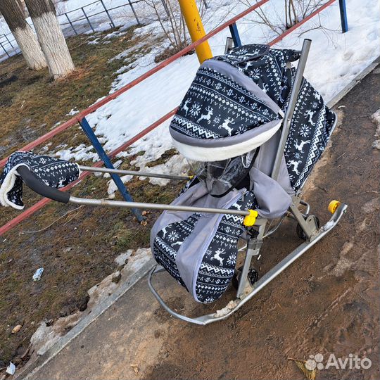 Детские санки коляска