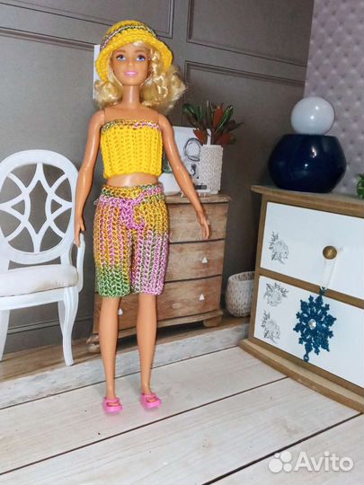 Вязаная одежда для барби
