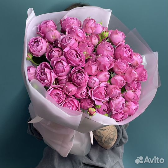 Цветы кустовые розы