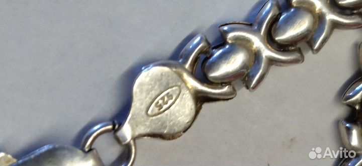 Браслет. серебро 925 проба 19*0,9см