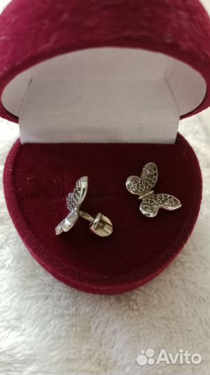 Серьги серебро