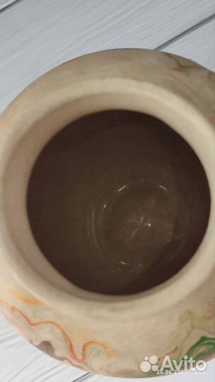 Ваза индейская керамика, ручная работа, USA