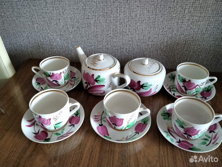 Чайный сервиз вербилки СССР