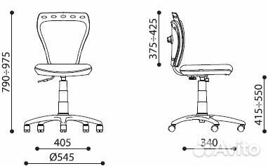 Кресло детское Министиль White GTS Princess