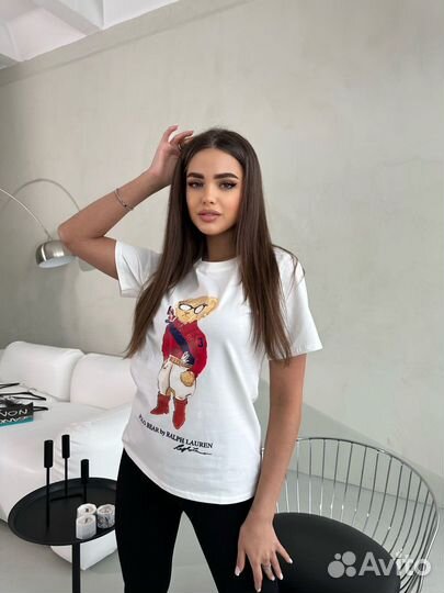 Футболка ralph lauren мишка