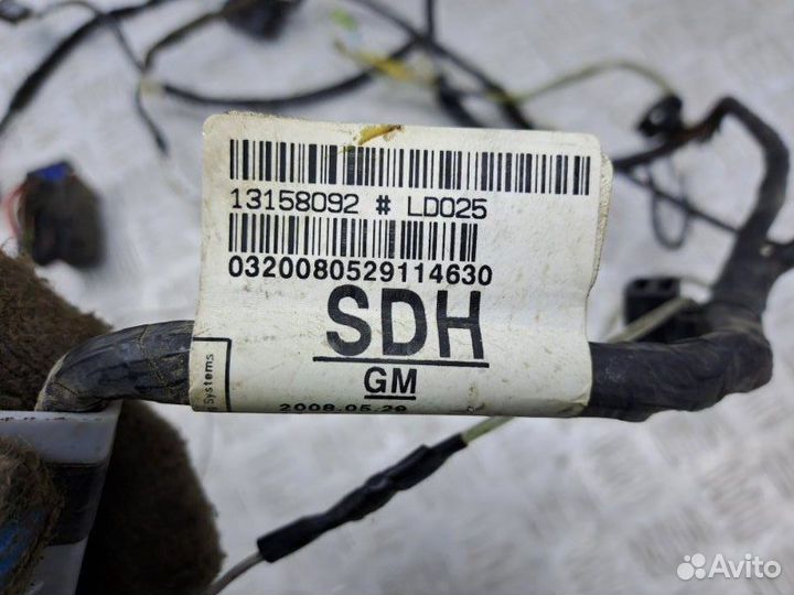 Проводка двери пер.лев Opel Astra H 1.6 Z16XER