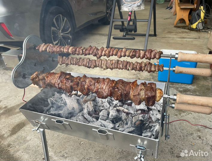 Мангал барбекю автоматический