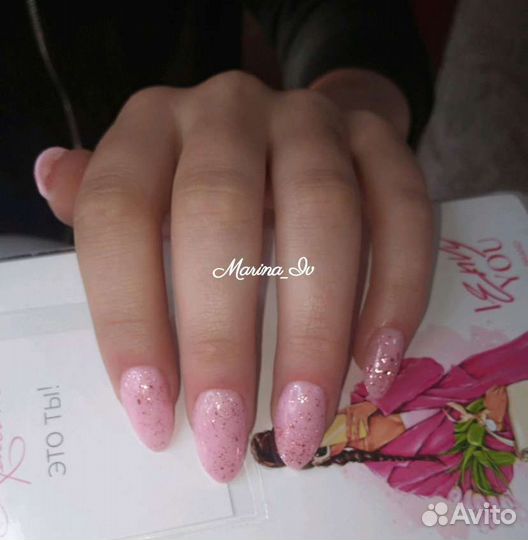 Маникюр наращивание