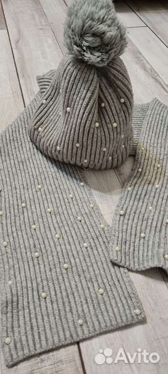 Шапка и шарф zara