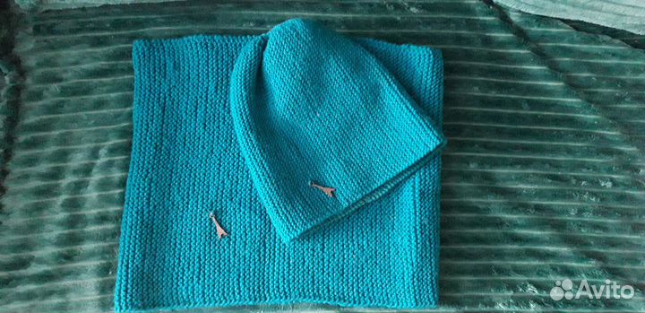 Шапка и шарф снуд