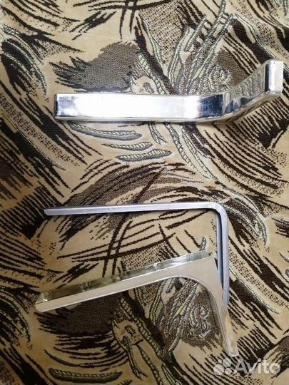 Полкодержатель с заглушкой 240 мм, комплект 2 шт