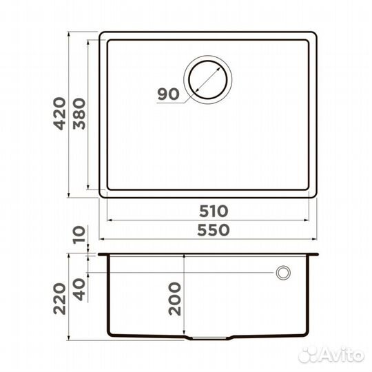 Мойка, omoikiri, арт 4993995