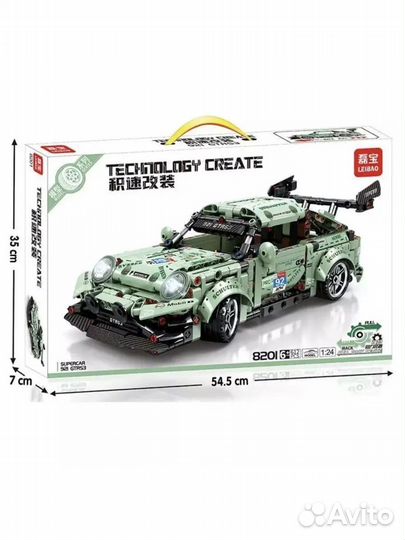 Конструктор lego technic спорткары