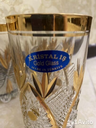 Набор хрустальных стаканов Турция
