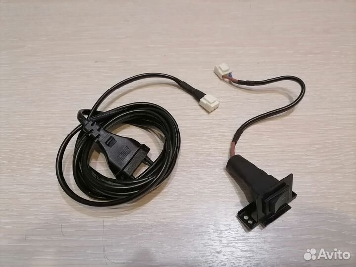 Кабель питания +кнопка включения тв 3pin