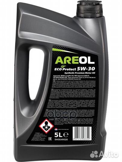 Areol ECO Protect 5W30 (5L) масло моторное син