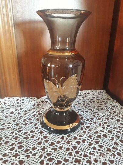 Ваза чешское стекло Богемия