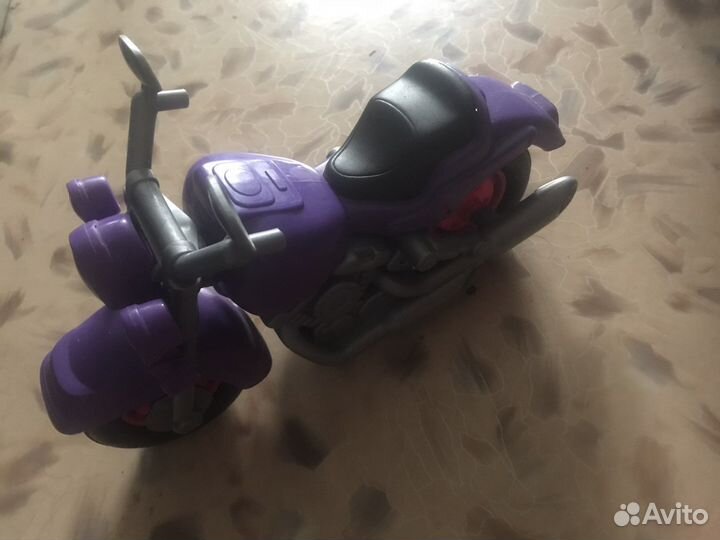 Мотоцикл игрушка фиолетовый
