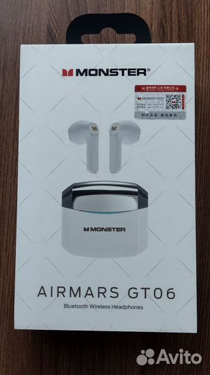 Беспроводные Bluetooth наушники TWS Monster Airmar