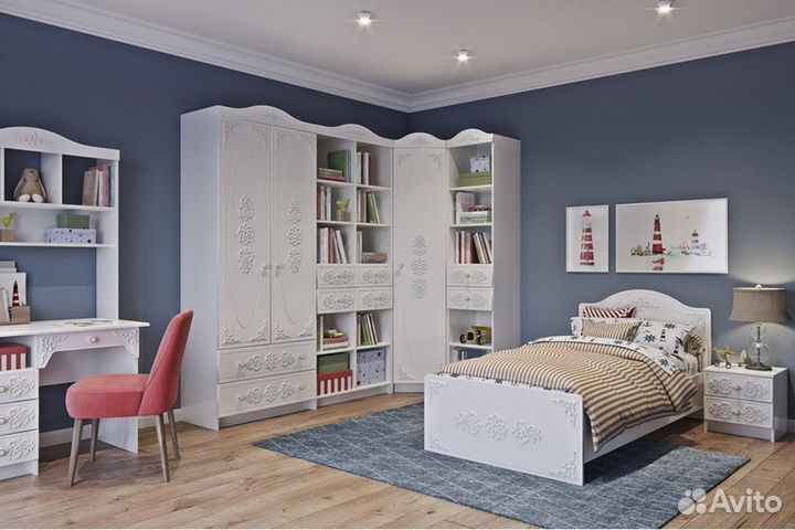 Кики Кровать 90х200 с лдсп настилом