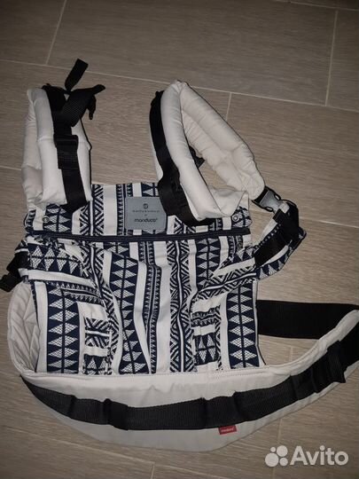 Слинг-рюкзак новый Manduca бохо синий